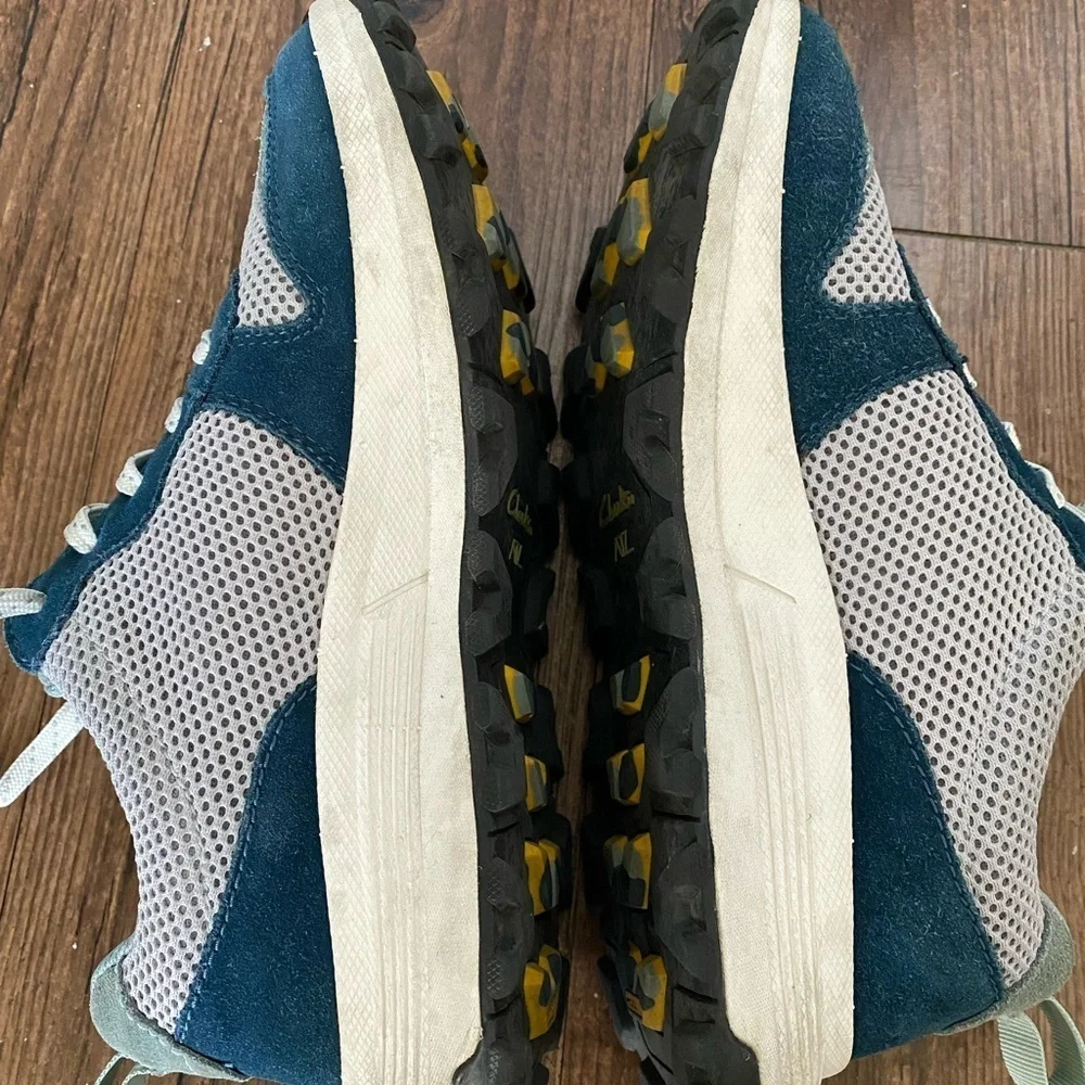 Clarks Blue and Gray Athletic Shoes 8 Hiking